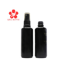 uv black 50ml 100ml spray glass bottle with mist sprayer for har oil VB-31B